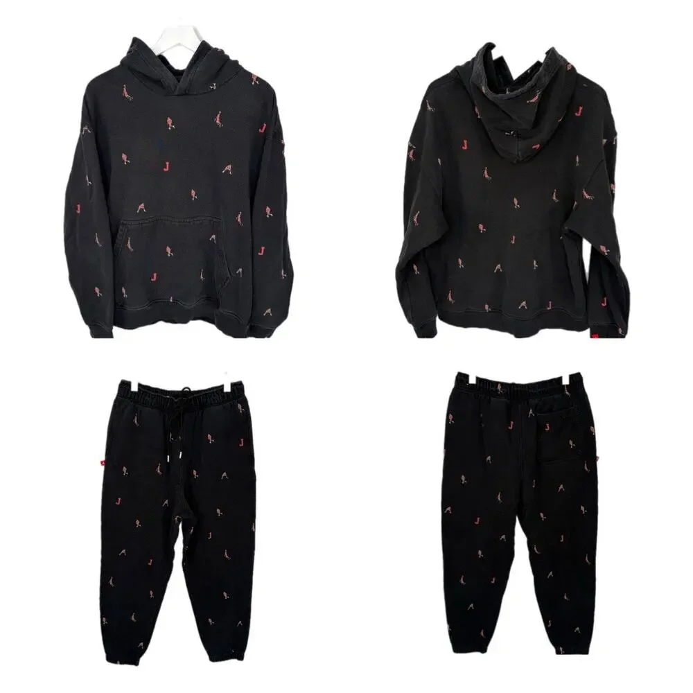 Air Jordan Essentials AOP Hoodie and Jogger Pants - Men's XL